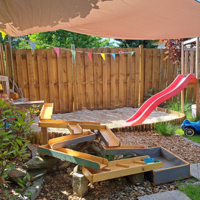 Sandkasten,Rutsche,Matschküche,Wasserbahn Sandkasten,Rutsche,Matschküche,Wasserbahn